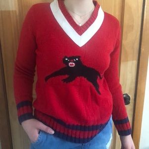 Gucci Black Cat Sweater unisex M/L
